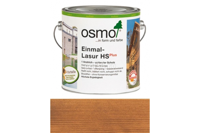 Однослойная лазурь Einmal-Lasur HS Plus 9262 Тик (2.5 л)