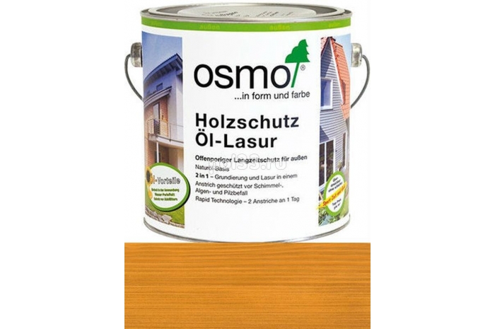 Защитное масло-лазурь для древесины Osmo Holz-Schutz Ol Lasur 700 Сосна (2.5 л)