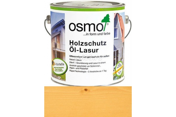 Защитное масло-лазурь для древесины Osmo Holz-Schutz Ol Lasur 710 Пиния (2.5 л)