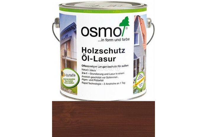 Защитное масло-лазурь для древесины Osmo Holz-Schutz Ol Lasur 727 Палисандр (2.5 л)