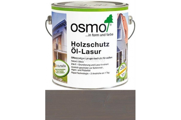 Защитное масло-лазурь для древесины Osmo Holz-Schutz Ol Lasur 905 Патина (2.5 л)