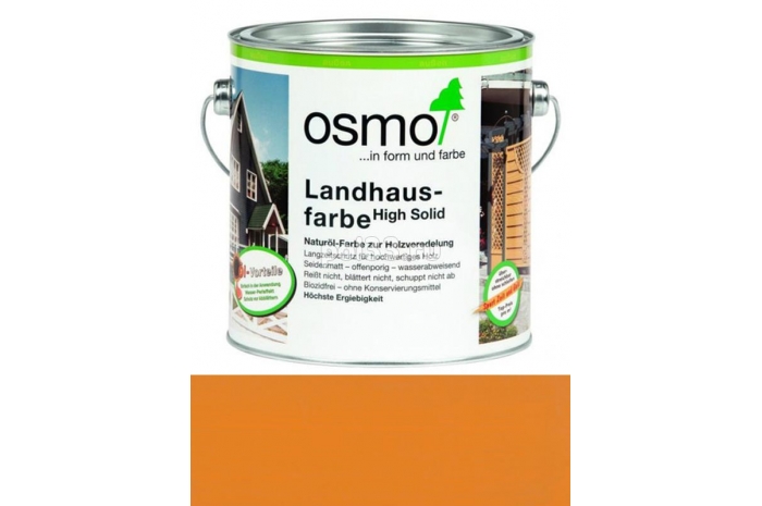 Непрозрачная краска Osmo Landhausfarbe 2203 Желтая ель (2.5 л)