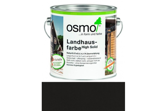 Непрозрачная краска Osmo Landhausfarbe 2703 Серо-черная (2.5 л)