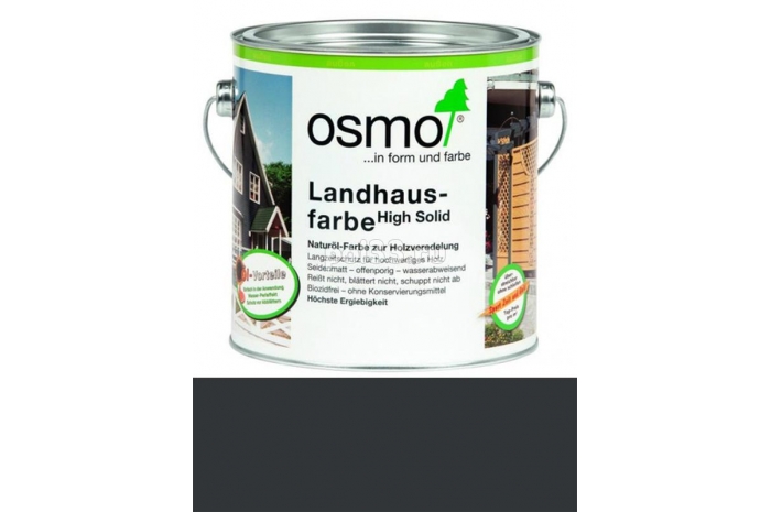 Непрозрачная краска Osmo Landhausfarbe 2716 Серый антрацит (2.5 л)