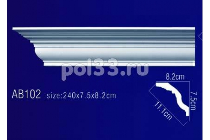 Лепной декор Perfect Карниз AB102 (гибкий)