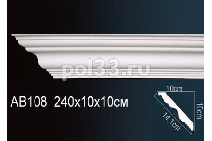Лепной декор Perfect Карниз AB108 (гибкий)