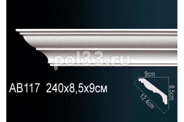 Лепной декор Perfect Карниз AB117 (гибкий)