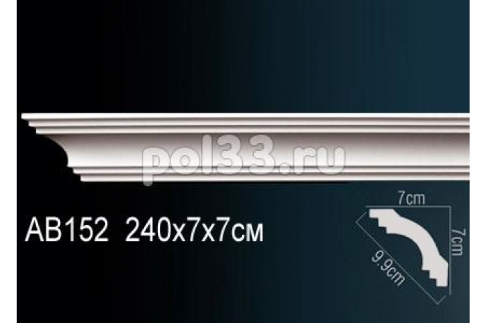 Лепной декор Perfect Карниз AB152 (гибкий)