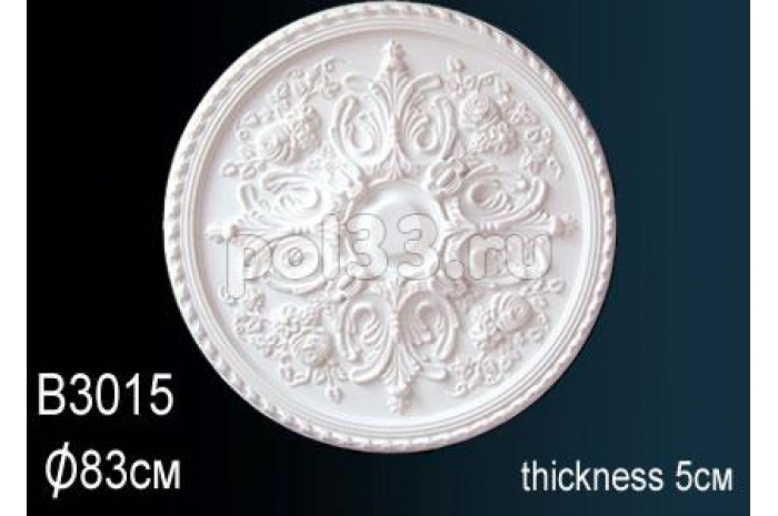Лепной декор Perfect Розетка B3015