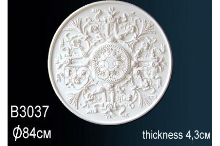 Лепной декор Perfect Розетка B3037