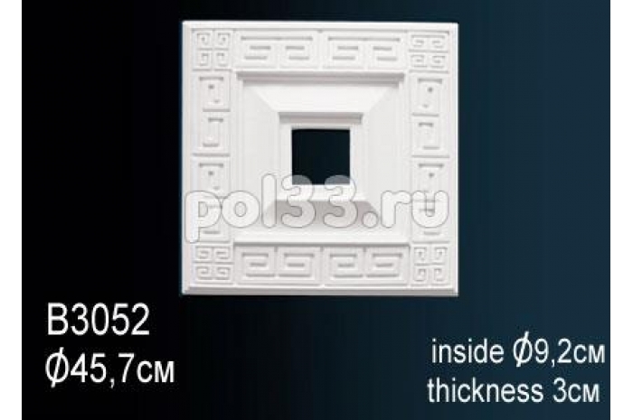 Лепной декор Perfect Розетка B3052