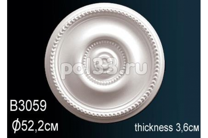 Лепной декор Perfect Розетка B3059