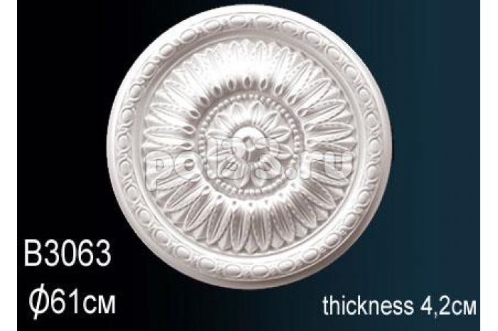 Лепной декор Perfect Розетка B3063