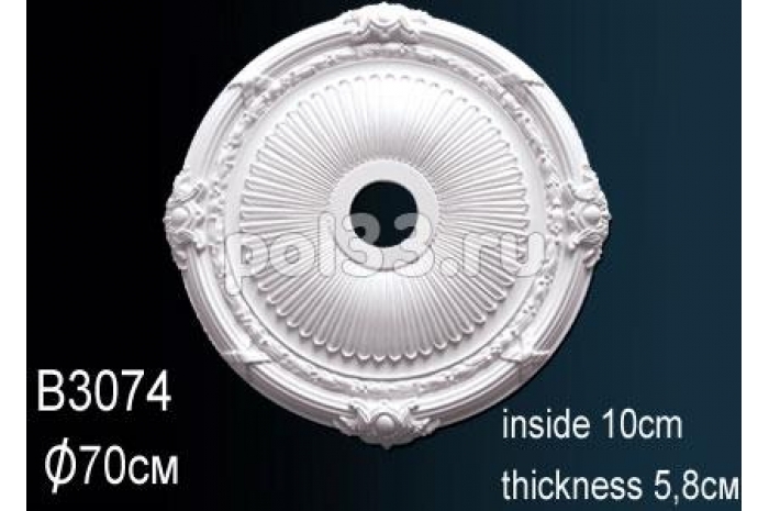 Лепной декор Perfect Розетка B3074